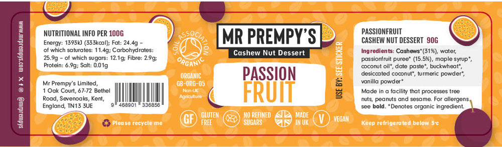 
                  
                    9 X Passionfruit Cashew Nut Dessert - Case
                  
                