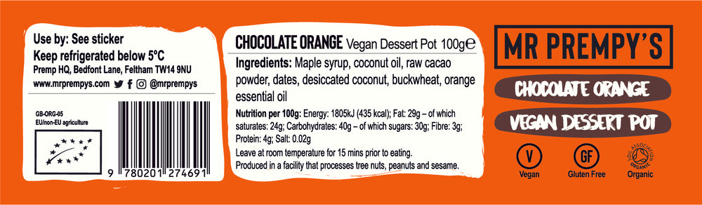 
                  
                    9 X Chocolate Orange Vegan Dessert Pot - Case
                  
                