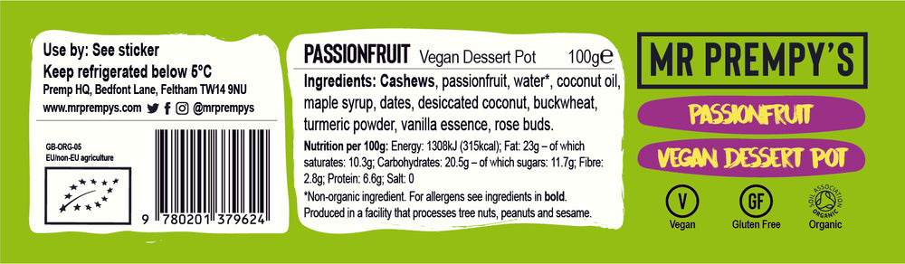 
                  
                    9 X Passionfruit Vegan Dessert Pot - Case
                  
                