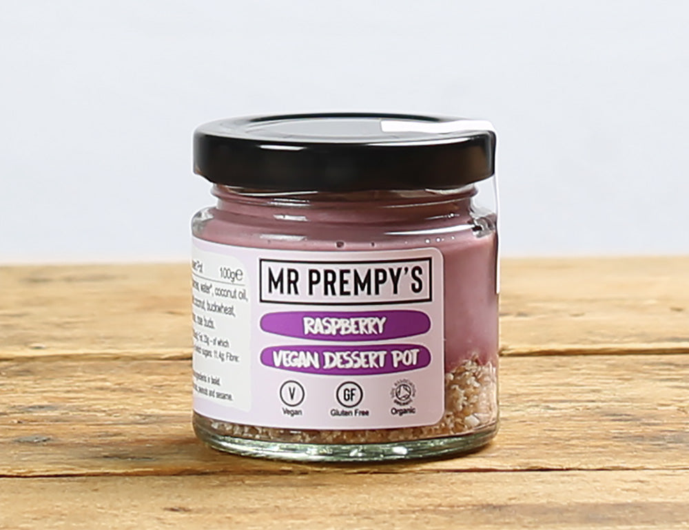 9 X Raspberry Vegan Dessert Pot - Case